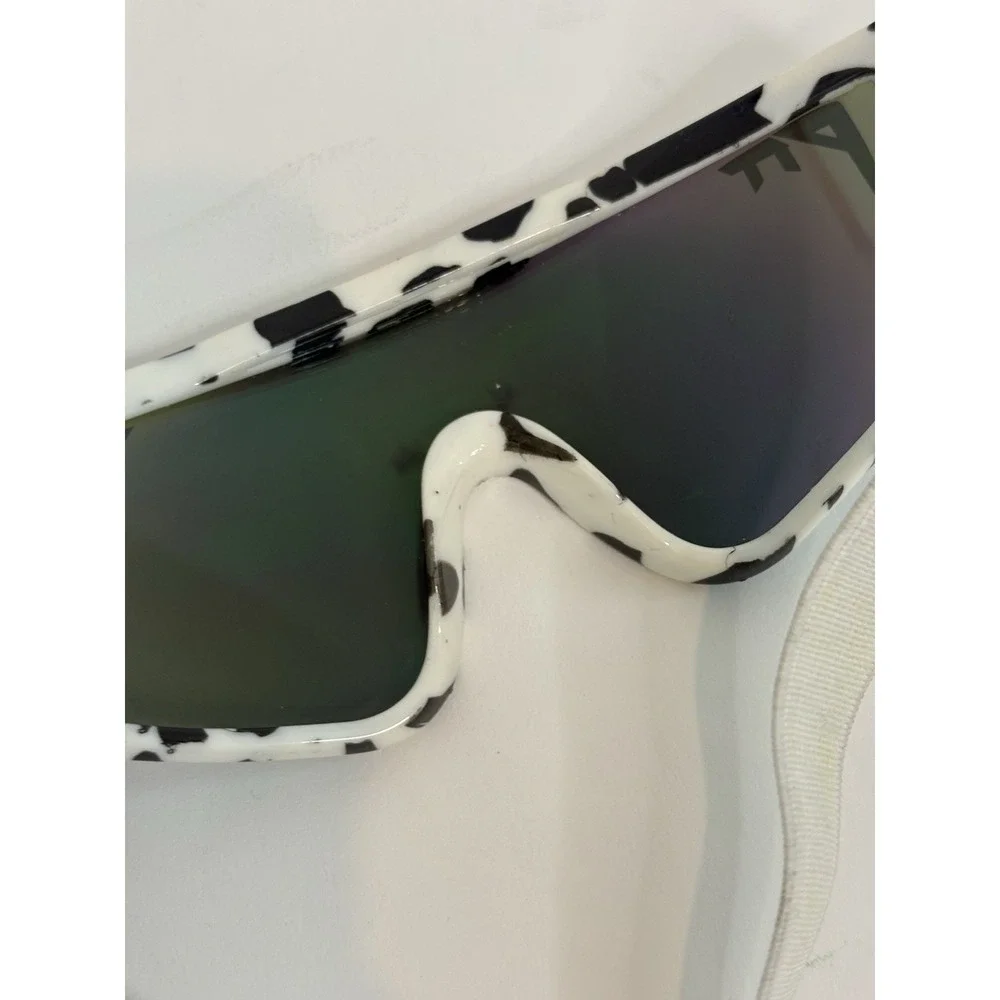 Pit Viper The Baby Vipes Sunglasses Cowabunga Green Lens White Adjustable Strap